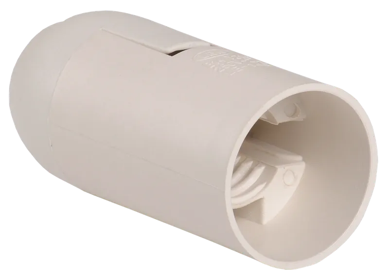 Ppl14-02-k02 Plastic suspension socket, E14, white (50 pcs.), with an individual sticker, IEK