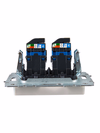 BRITE Розетка компьютерная двойная RJ45 кат.6 РК11-2-БрЖ жемчуг IEK5