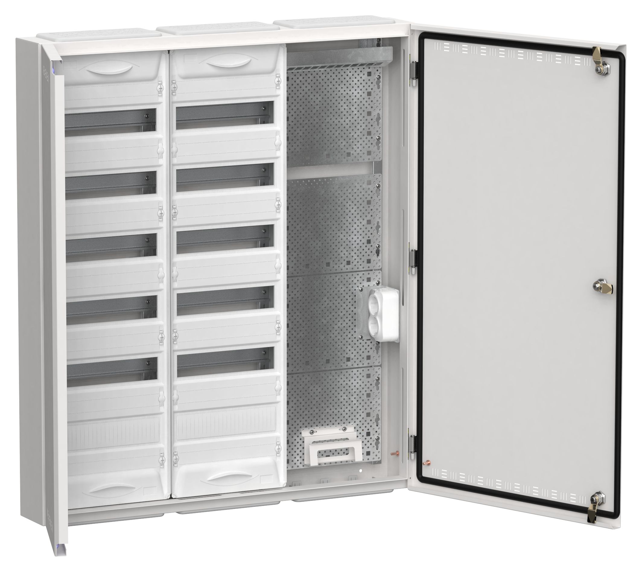 TITAN 5 Корпус комбинированный ЩРн-144 (3х72) 960х830х140мм IP30 белый IEK (TI5-51-N-3X072-30)