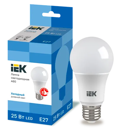 LED lamp A80 ball 25W 230V 6500K E27 IEK is intended for use in lighting devices for external and internal lighting of industrial, commercial and domestic facilities.

Complies with the requirements of the Technical Regulations of the Customs Union TR TS 004/2011, TR TS 020/2011, IEC 62560, Decree of the Government of the Russian Federation of November 10, 2017 No. 1356.