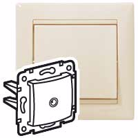 VALENA DIY Розетка TV оконечная слоновая кость