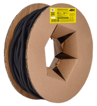 Оплетка кабельная самосворачивающаяся 8-9мм полиэстер 25м черная IEK