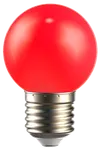 LIGHTING Лампа светодиодная декоративная G45 шар 1Вт 230В красный E27 IEK2