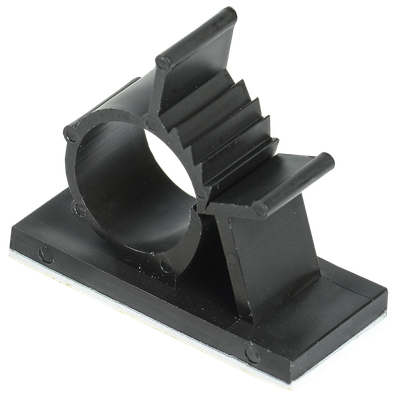 Клипса самоклеящаяся КС-15 черная (24шт) IEK