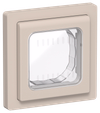 FLITE Рамка 1-местная IP55 Рпро-1-55-ФлЛ льняной IEK0