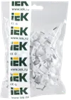 Plastic flat bracket 14mm (100pcs.) IEK1