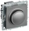 BRITE Светорегулятор поворотно-нажимной 600Вт СС10-1-0-БрС сталь IEK0