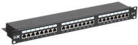 ITK 1U патч-панель кат.6 STP, 24 порта (IDC Dual), с кабельным органайзером