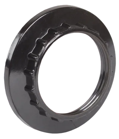 Наружное резьбовое кольцо к патронам предназначено для крепления абажура или плафона.