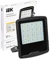 Прожектор светодиодный СДО 08-200 PRO 60град 5000К IP65 черный IEK2