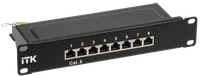 ITK 1U патч-панель кат.6 STP 8 портов 10" (Dual IDC)