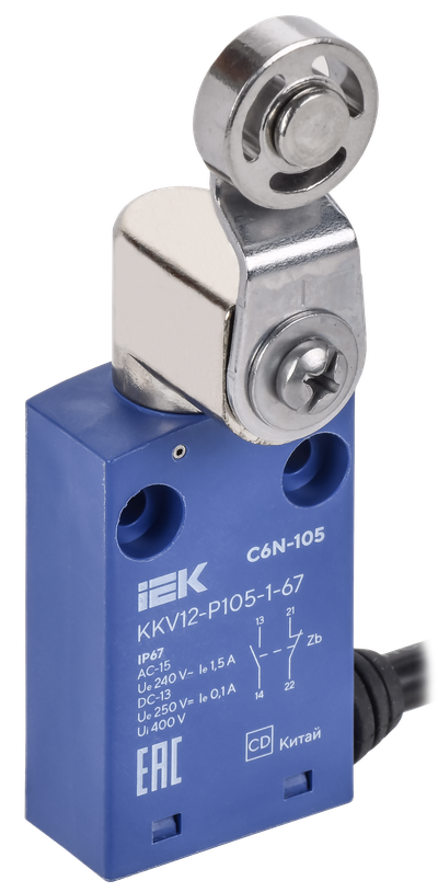 Выключатель концевой C6N-105 рычаг с металлическим роликом IP67 IEK