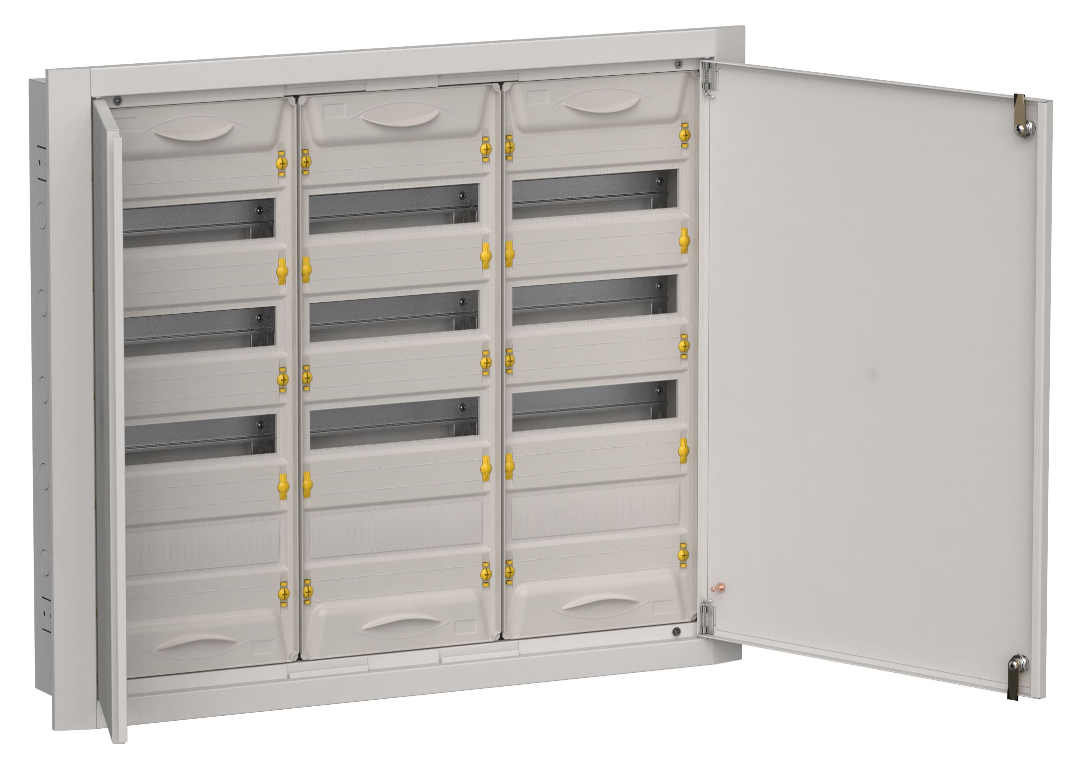 TITAN 5 Корпус металлический ЩРв-144 (3х48) 755х885х130мм IP31 серый (две двери) IEK (TI5-50-V-3X048-31-7035)