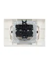 BRITE Double socket with ground without shutters 16A with frame PC12-3-BrP pearl IEK3