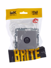 BRITE Розетка TV оконечная РТВ11-0-БрА алюминий IEK6