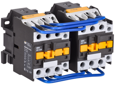 Контактор КМИ-23230 реверс 32А 400В/АС3 2NO IEK