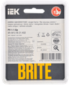 BRITE Рамка 1-местная РУ-1-1-Бр металл черный RE AL IEK2