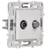 SKANDY Socket double TV+SAT SK-A13W arctic white IEK3