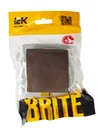 BRITE 1-gang crossover switch 10A VS10-1-3-BrTB dark bronze IEK5