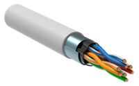 Кабель витая пара F/UTP кат. 5E 24AWG 4 пары LSZH INDOOR 1м белый GENERICA