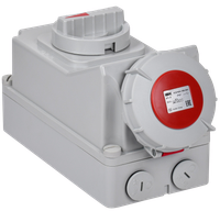 Розетка с механической блокировкой ССИ-824 32А-6ч/380В 3P+PE IP67 IEK
