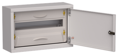 TITAN 5 Корпус металлический ЩРн-18 (1х18) 268х420х140мм IP31 серый (одна дверь) IEK