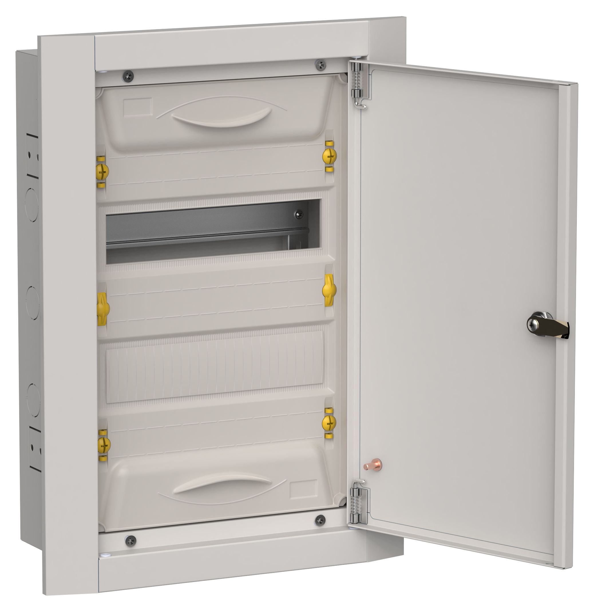 TITAN 5 Корпус металлический ЩРв-24 (1х24) 505х365х130мм IP31 серый (одна дверь) IEK (TI5-50-V-024-31-7035)