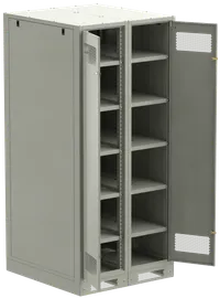 ITK LINEA B Шкаф (пустой) 2000х900х950мм двустворчатая металлическая дверь серый