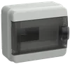 TEKFOR Корпус пластиковый КМПн-8 IP65 черная прозрачная дверь IEK0