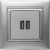 VALENA Розетка USB A+A 15Вт алюминий8