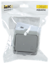 AQUATIC Выключатель кнопочный для открытой установки 10А IP54 ВС-20-1-3-А IEK1