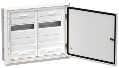 TITAN 5 Корпус металлический ЩРв-48 (2х24) 505х625х130мм IP31 белый (одна дверь) IEK