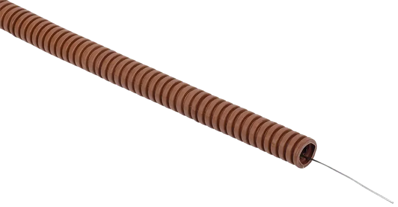 ELASTA Corrugated PVC pipe d=20mm with probe oak (25m) IEK