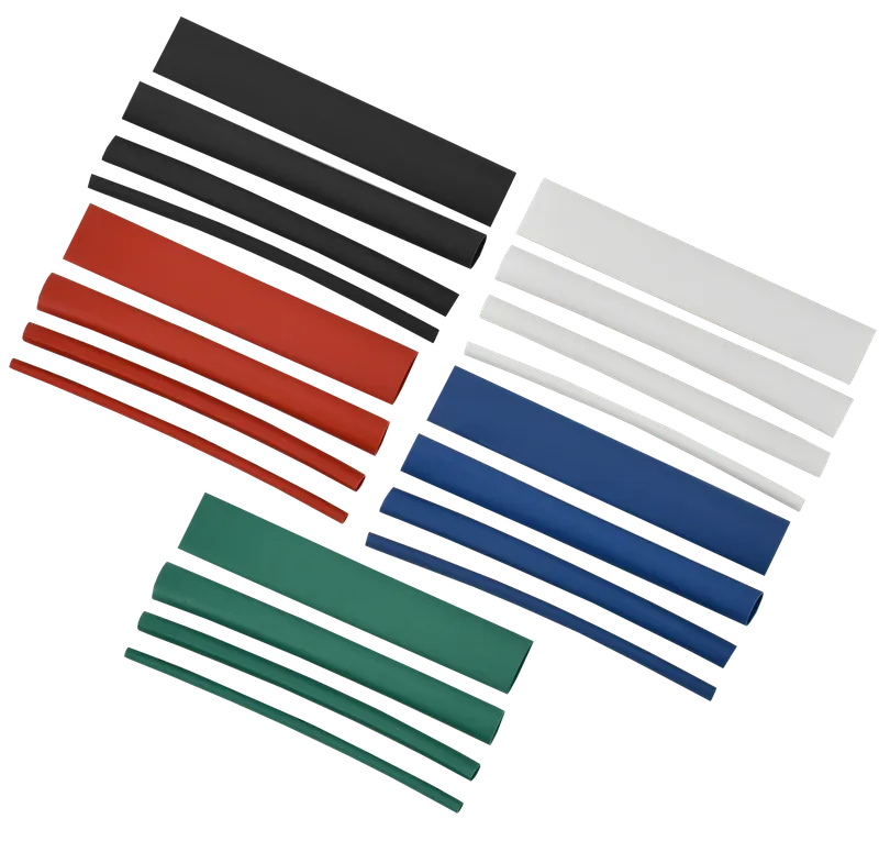 TTU set 2/1, 4/2, 6/3, 8/4 green, blue, red, black, white 20x8 cm/pack. IEK