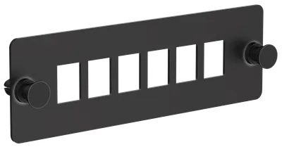 ITK Планка для 6-ти адаптеров оптических SC или LC-Duplex черная