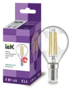 Лампа светодиодная G45 шар прозрачная 5Вт 230В 4000К E14 серия 360° IEK0