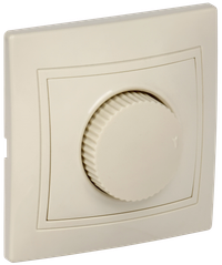 KVARTA Светорегулятор поворотный 400Вт ВСР10-1-0-ККм кремовый GENERICA