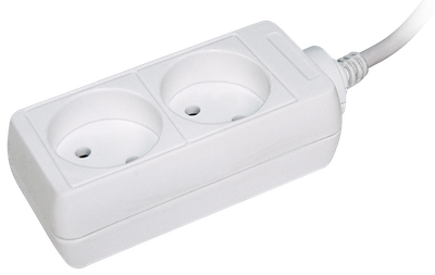 Удлинитель У2 2 места без заземления 1,5м 2х0,75мм2 10А/250В IEK