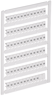 ARMAFIX Маркер для CTS/CP 4мм2 с символами "181-190" IEK