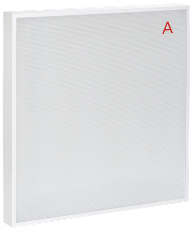 LIGHTING PRO Светильник светодиодный ДВО 2001A 45Вт 4000К IP40 588х588мм Грильято призма БАП 3ч IEK