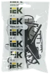 Клипса самоклеящаяся КС-3 черная (12шт) IEK1
