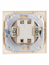 VC10-2-0-Km Double-button switch 10A (ceramic) KVARTA (cream) IEK3