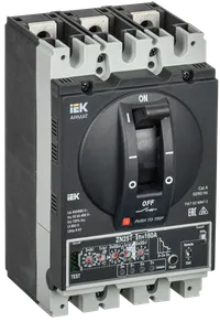 ARMAT Автоматический выключатель в литом корпусе 3P типоразмер D 50кА 160А расцепитель электронный продвинутый IEK