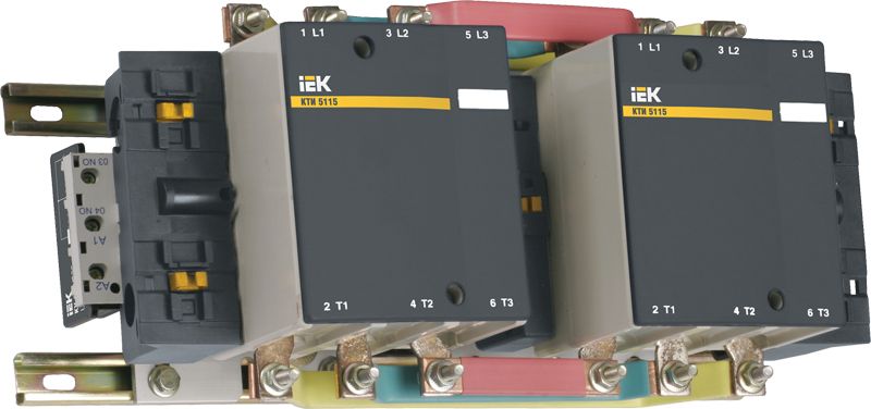 Контактор КТИ-51153 реверс 115А 230В/АС3 IEK (KKT53-115-230-10)