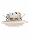 VC10-2-0-Km Double-button switch 10A (ceramic) KVARTA (cream) IEK5