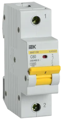 KARAT Автоматический выключатель ВА47-150 1P C 80А 15кА IEK