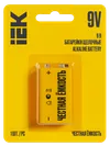 Батарейка щелочная Alkaline 6LR61 9V (1шт/блистер) IEK0