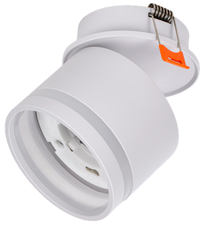 LIGHTING Светильник 4033 встраиваемый поворотный под лампу GX53 белый IEK