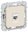 FLITE Розетка компьютерная RJ45 категория 5Е UTP РК5е-1-0-ФлСл сливочный IEK0