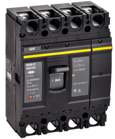 Выключатель автоматический ВА88-37 4P 320А 35кА MASTER IEK